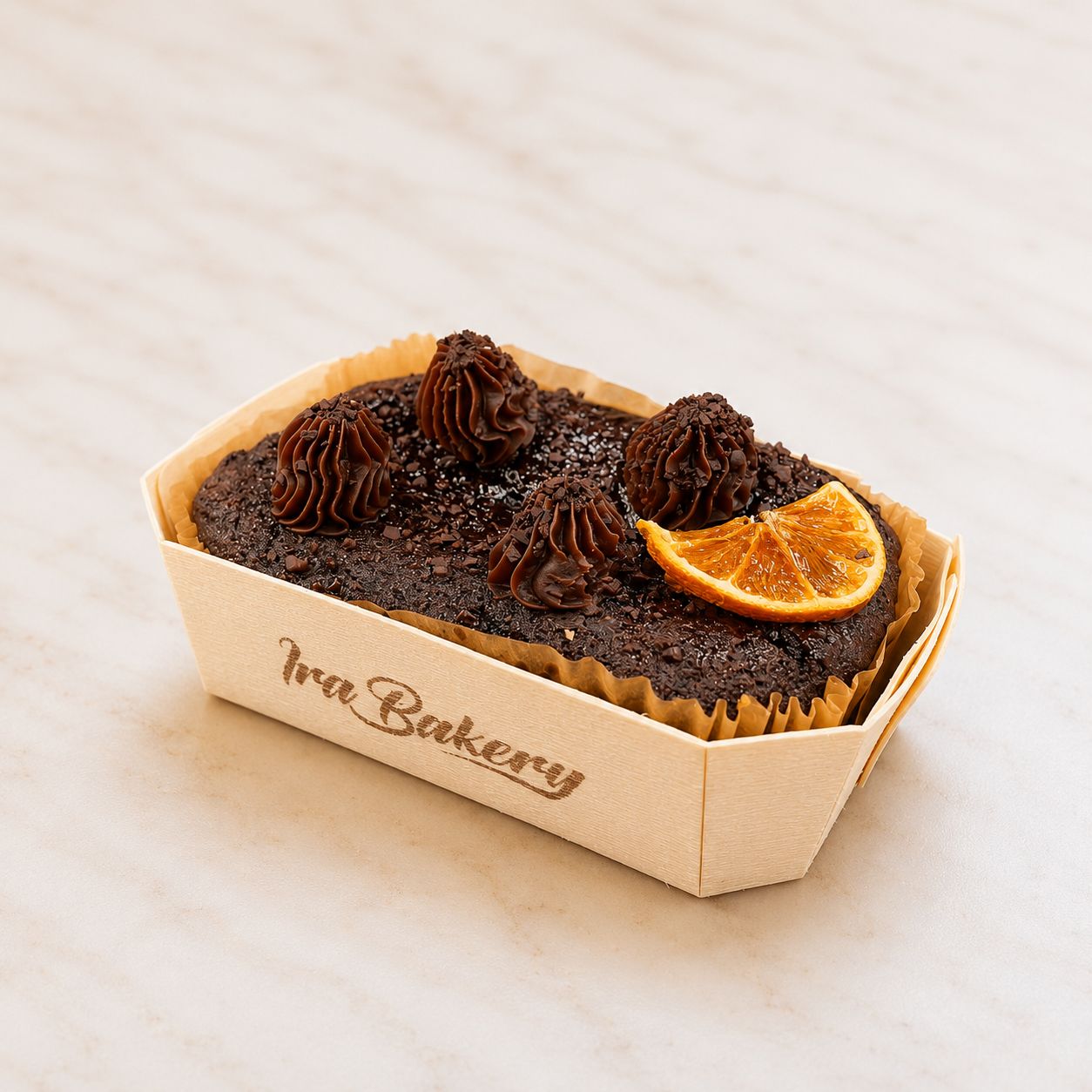 Kakao & Portakallı Baton Kek - Organik Portakal Aroması, Kakao.