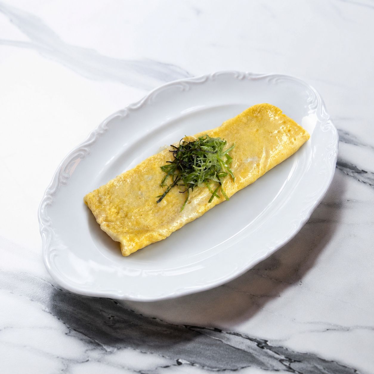 Beyaz Peynirli Omlet - Beyaz Peynir, Yumurta, Tereyağı.