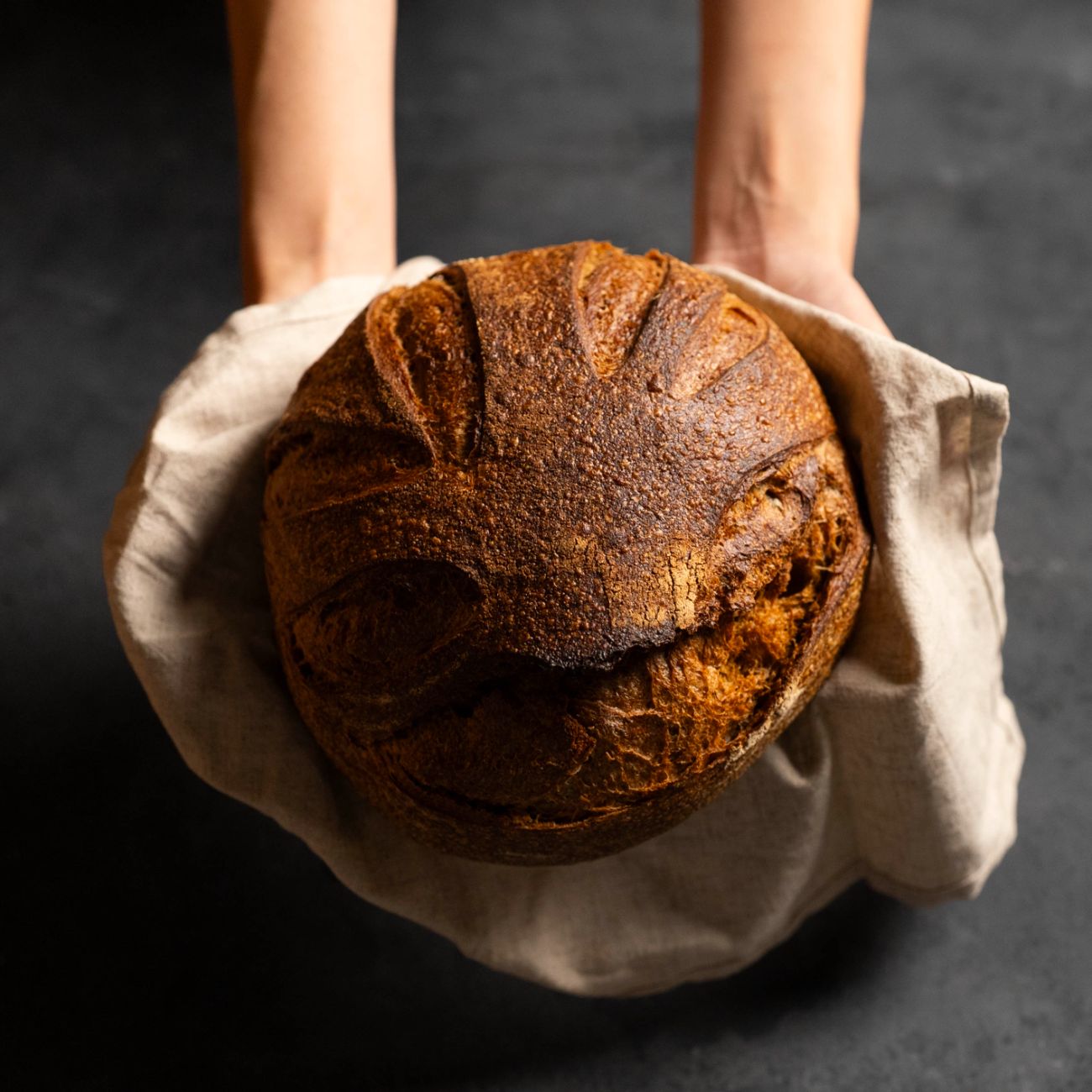 Ekşi Mayalı Çavdar Ekmeği - Çavdar Unu, Beyaz Un. 600gr.