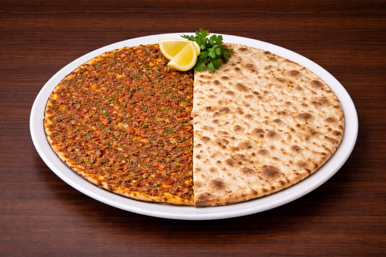 Urfa Lahmacun       (Şilan’ın Favorisi) - En çok tercih edilen imza lezzetimiz. Özenle hazırlanan bol gramajlı dana kıyma harcı, özel Urfa baharatlarıyla harmanlanır; ince açılmış hamur üzerinde taş fırında odun ateşinde çıtır kıvamda pişirilir. Acılı veya acısız seçenekleriyle sunulur.