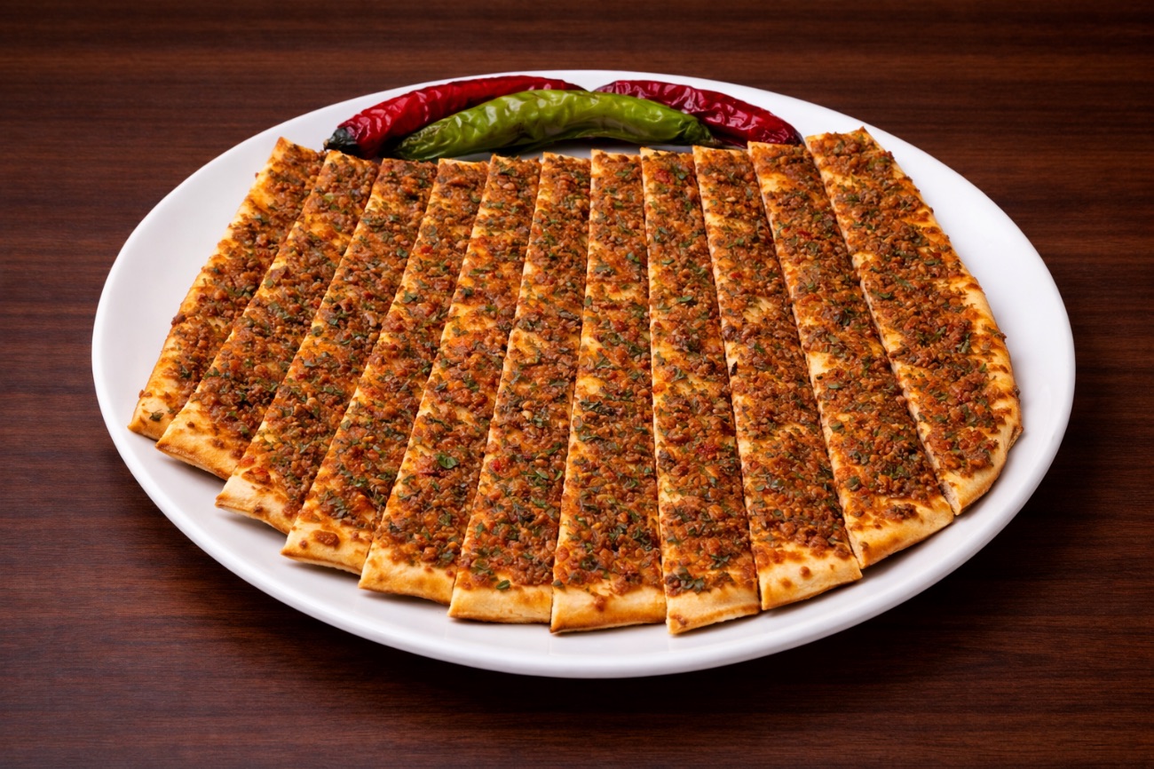 Kıymalı Pide - Günlük çekilmiş dana kıyma ve özel baharatlarla hazırlanır. Taş fırında odun ateşinde pişirilir, doyurucu porsiyon sunulur.