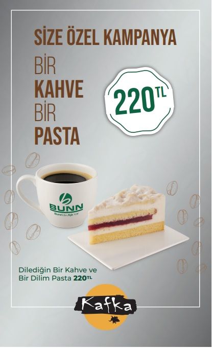 1 PASTA 1 KAHVE