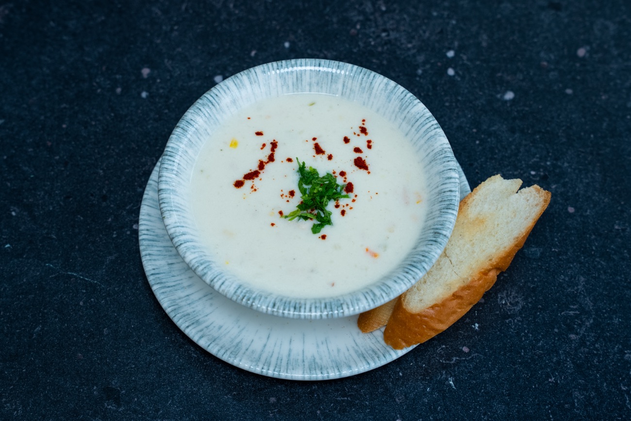 شوربه الدجاج بالكريمه