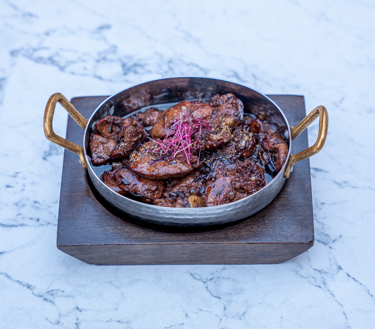 كبده الدجاج بالدبس رومان