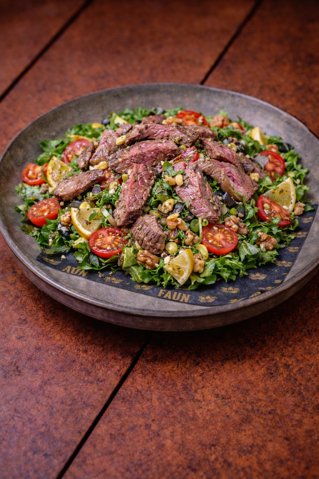 Bonfile Salata - Mevsim Yeşillikleri, Limon, Zeytinyağ, Ceviz