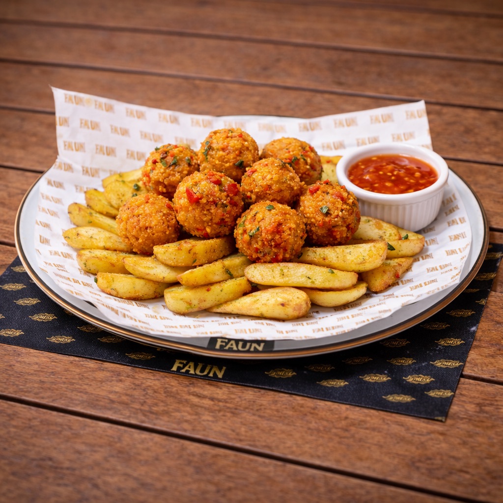 Meksikan Topları - Kaşık Patates, Acılı Cheddar Topları, Dip Sos