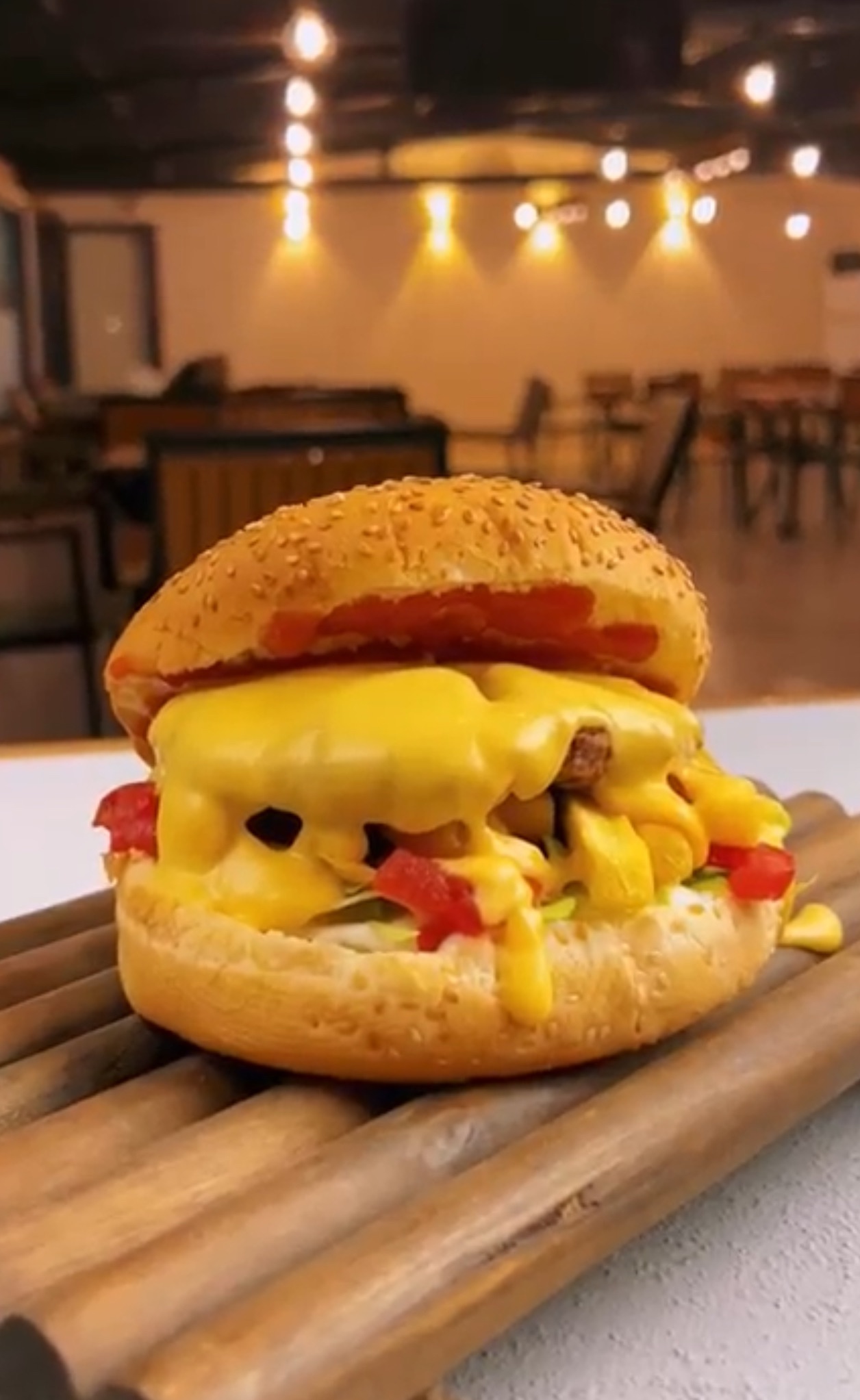 برجر دجاج بالجبن