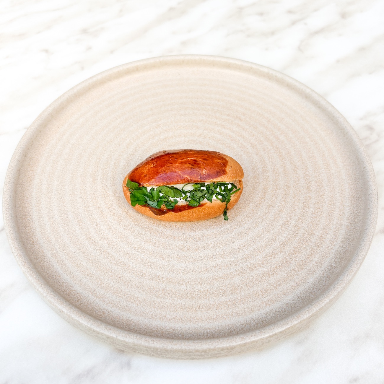 Labneli Maydanozlu Kanepe - Labne Peynir, Maydanoz.