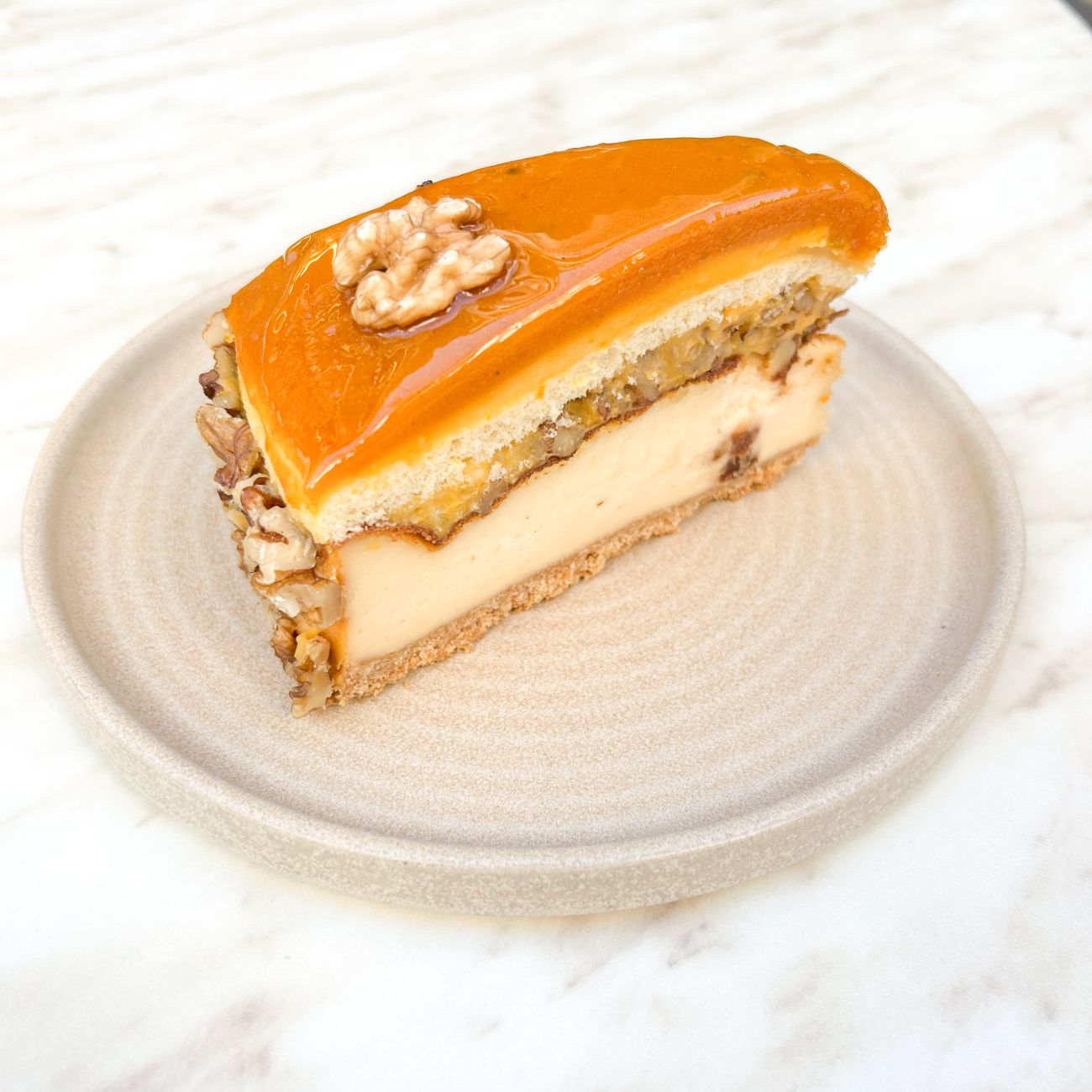Pumpkin Cheesecake - Pastacı Kreması, Tahin, Bal Kabağı, Ceviz.