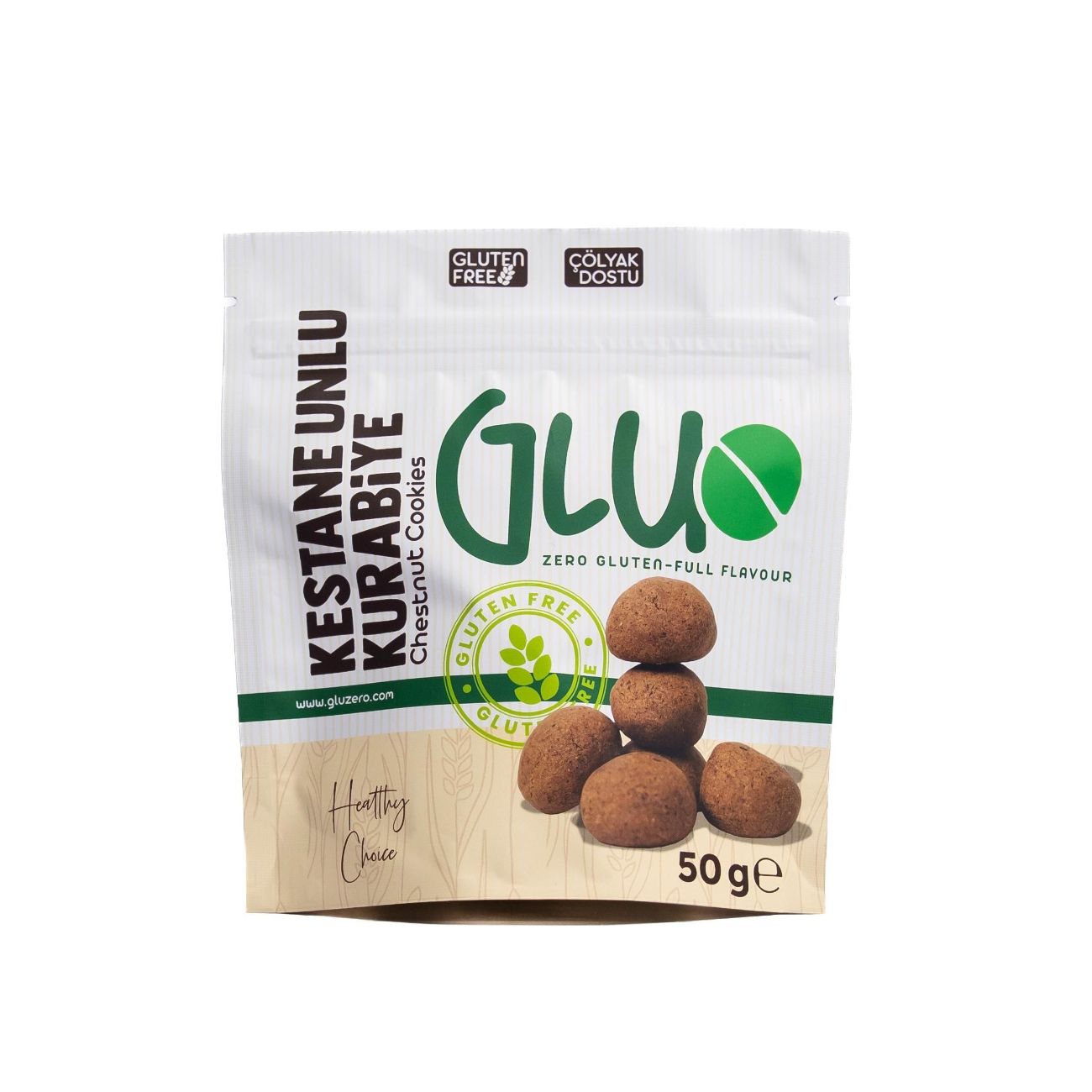 Kestane Unlu Kurabiye - Kestane Unu, Hindistan Cevizi Şekeri, Tereyağı, Karabuğday Unu, Tapyoka Nişastası, Kabartma Tozu, Vanilya.