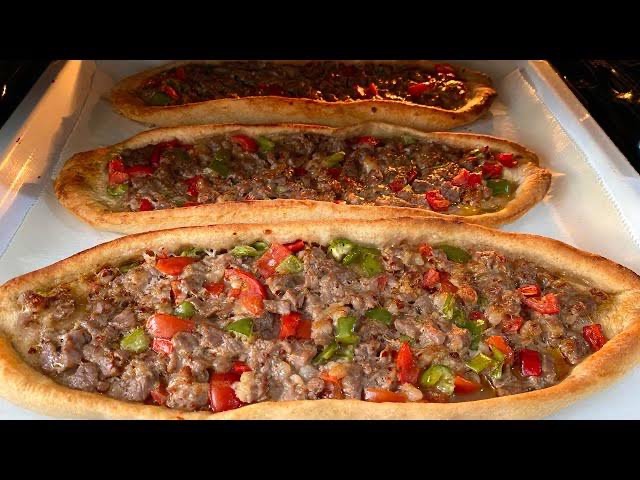 Kuşbaşılı Açık Pide - Kuşbaşı Et, Sebzeler, Tereyağ, Çıtır Hamur, İsteğe   Bağlı Yumurta