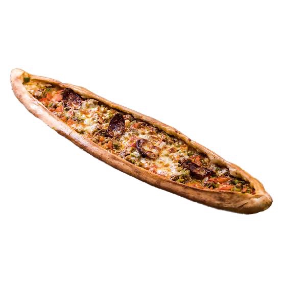 Karışık Açık Pide - Kavurma, Kaşar, Sucuk, Tereyağ, Çıtır Hamur, İsteğe Bağlı Yumurta