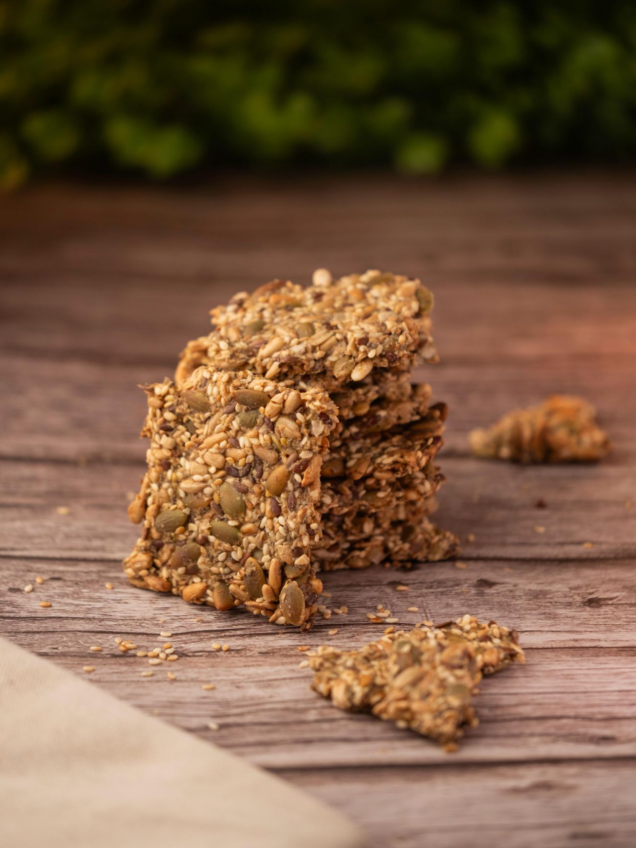 مقرمشات بذور صحية