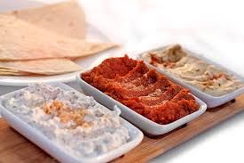 KARIŞIK MEZE - Humus, Mutebbel, Haydari, Acılı Ezme