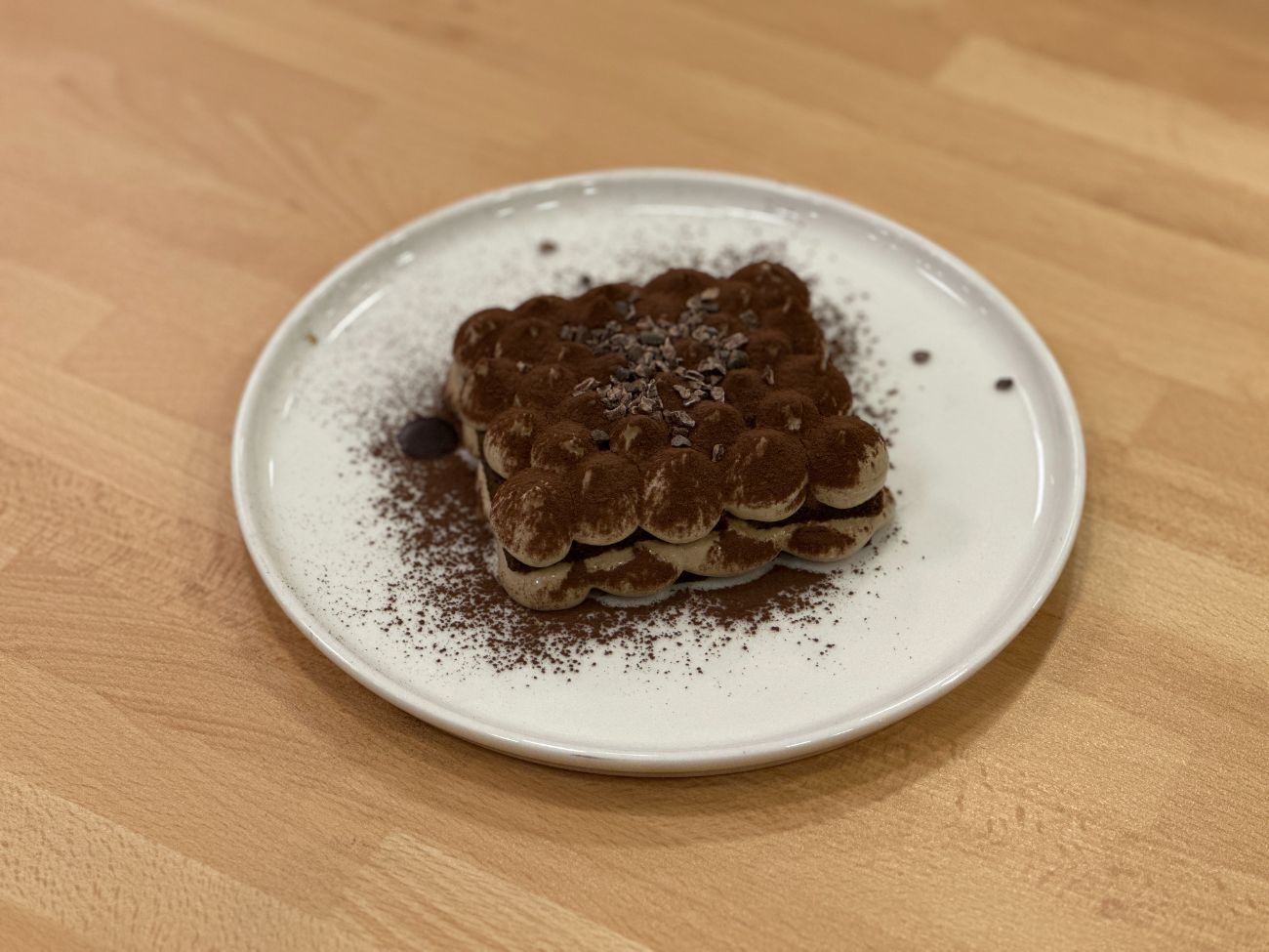 Tiramisu - Espressolu kek, Tiramisu kreması, Kakao Nibs