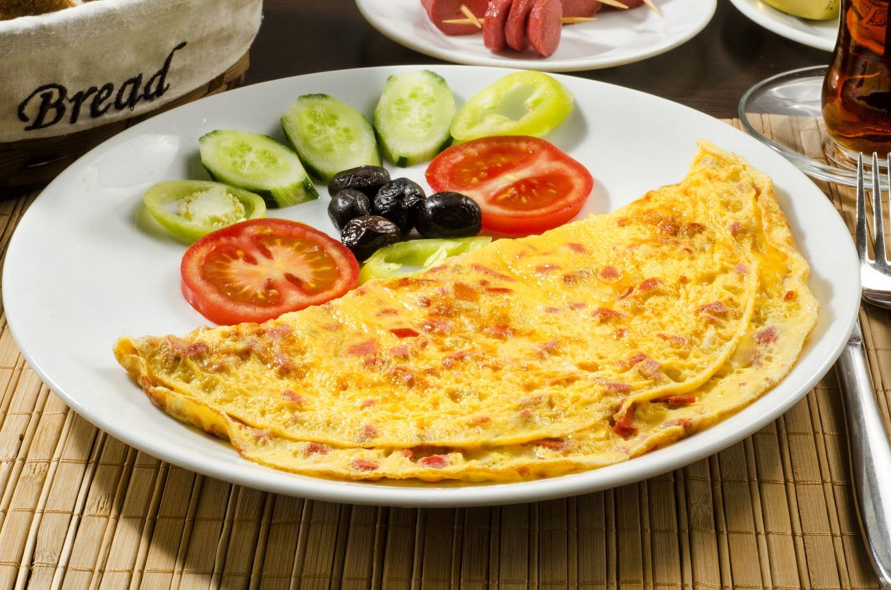 Kaşarlı omlet - 