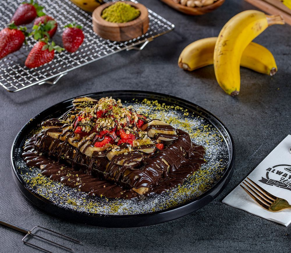 bitter çikolatalı waffle küçük boy - 