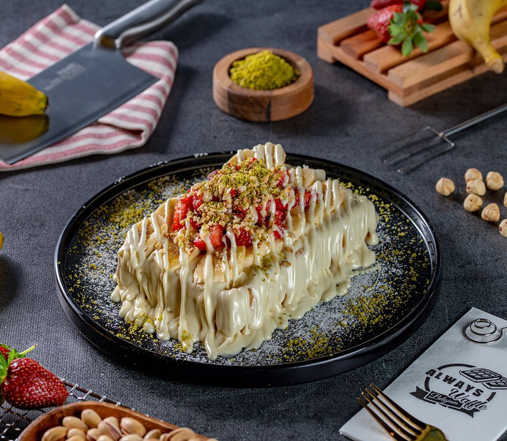beyaz çikolatalı waffle küçük boy - 