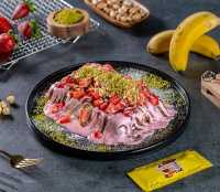 Çilek festivali waffle büyük boy