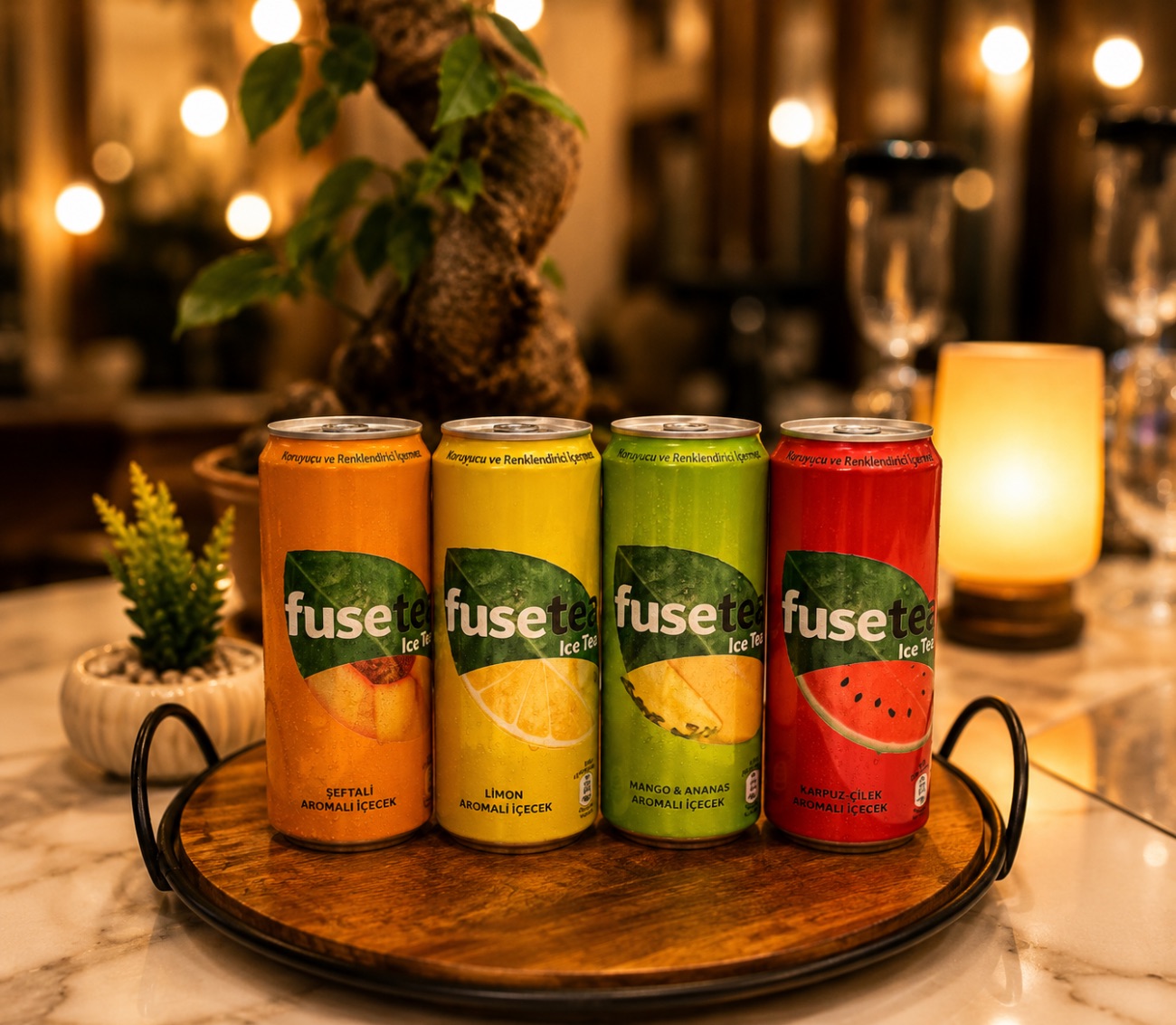 FUSE TEA - Şeftali, limon, karpuz-çilek, mango