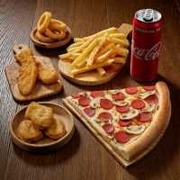 Menü 1 - 4 Dilim Pizza+ Patates Kızartması+ İçecek Cola 200 ml