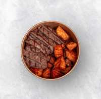 فيليه لحم مع بطاطا حلوة