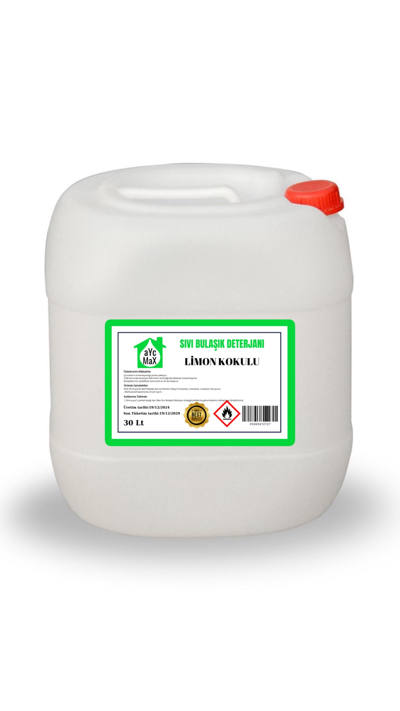 Ayc Max sıvı deterjan 30lt - 