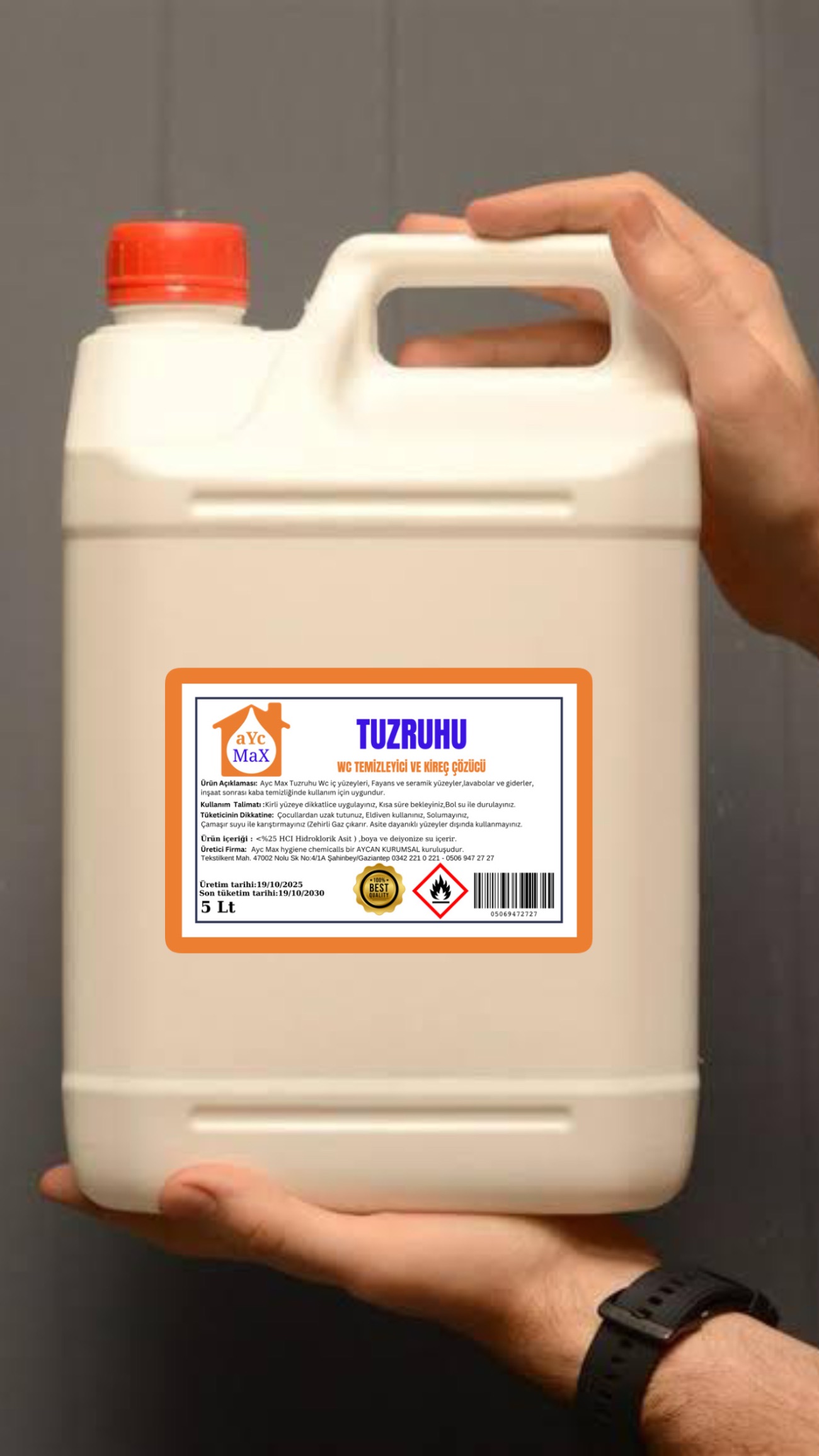 Ayc Max Tuz ruhu 5lt - 