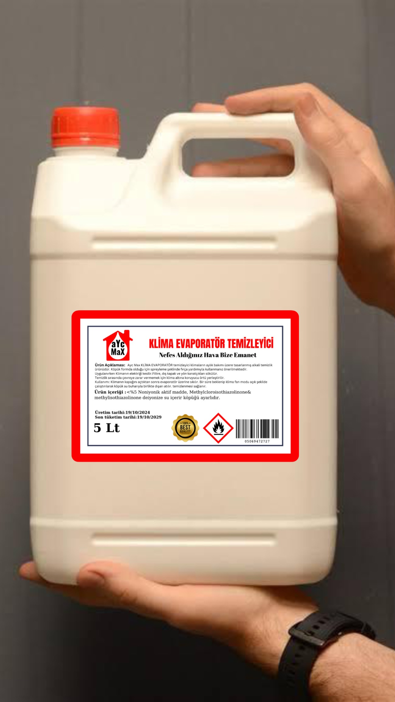 Ayc Max Klima Evaporatör Temizleyici 5 Lt - 