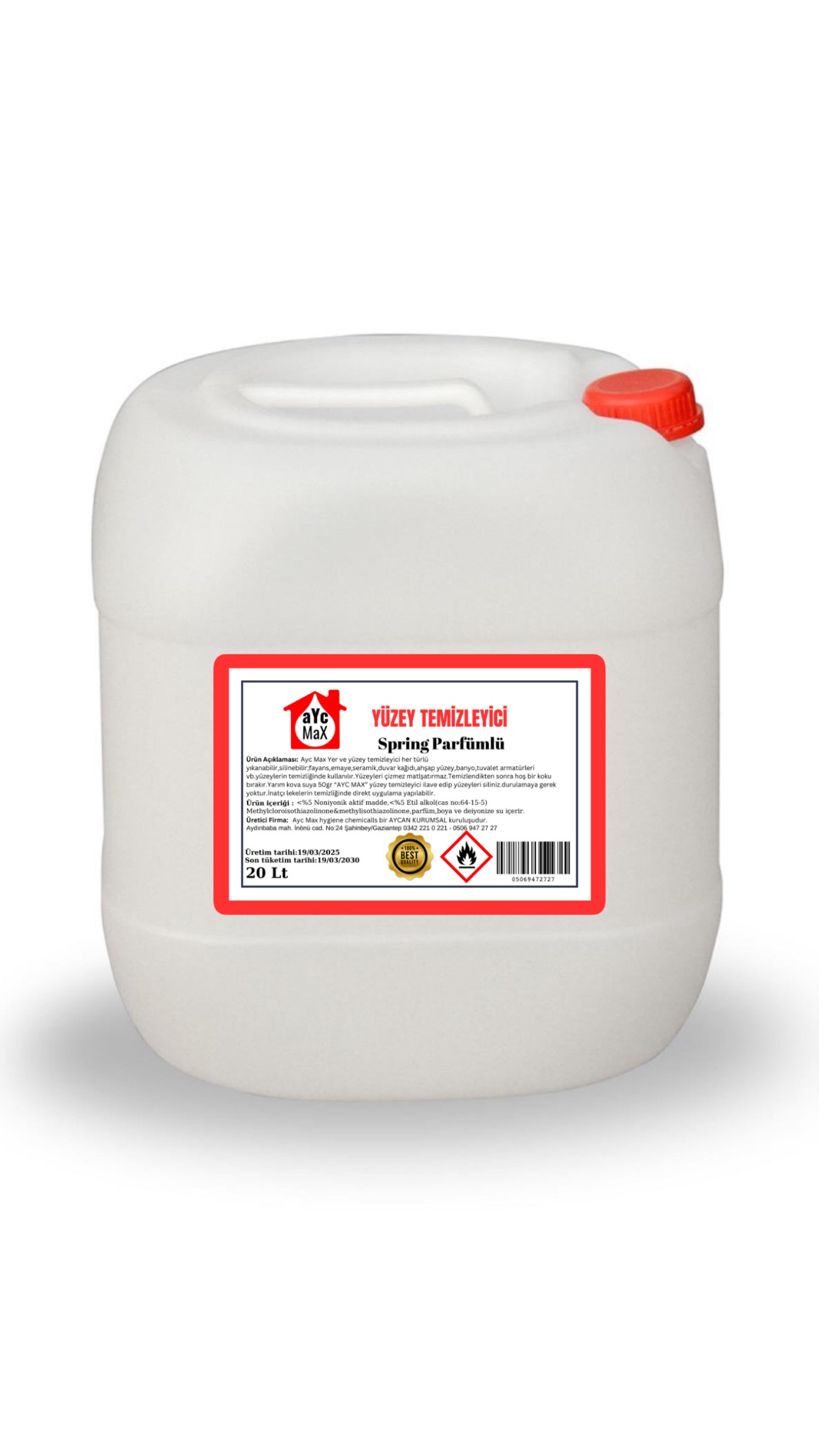 Ayc Max Genel Temizlik Spring 20 Lt - 