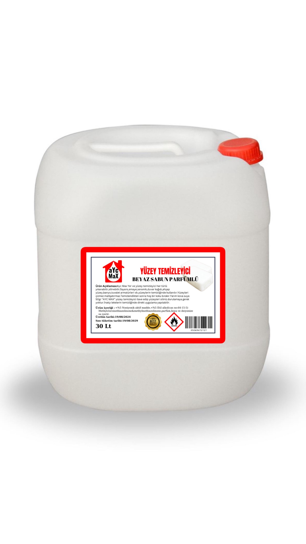 Ayc Max Genel Temizlik Beyaz Sabun 30 Lt - 