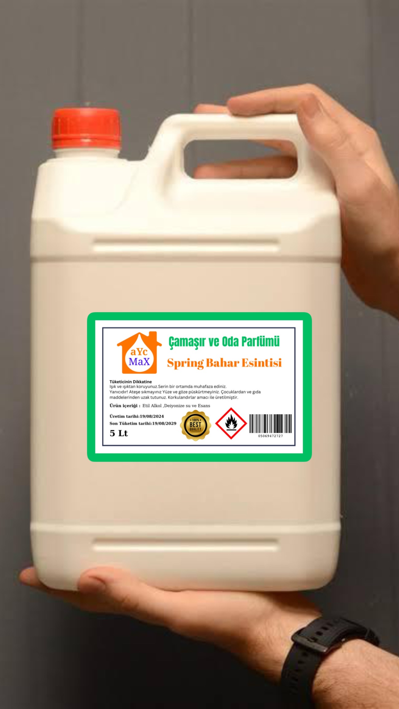 Ayc Max Spring Oda Parfümü 5Lt - 