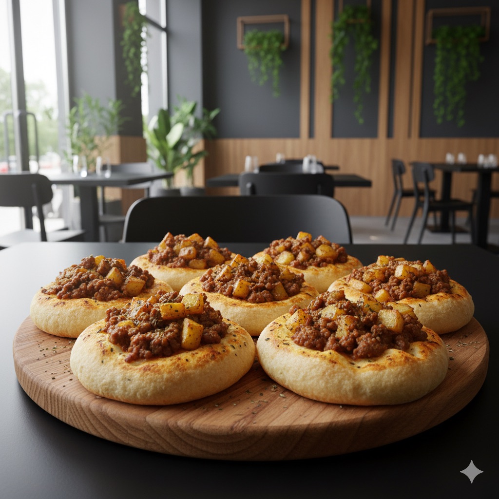 فطائر بطاطا لحم