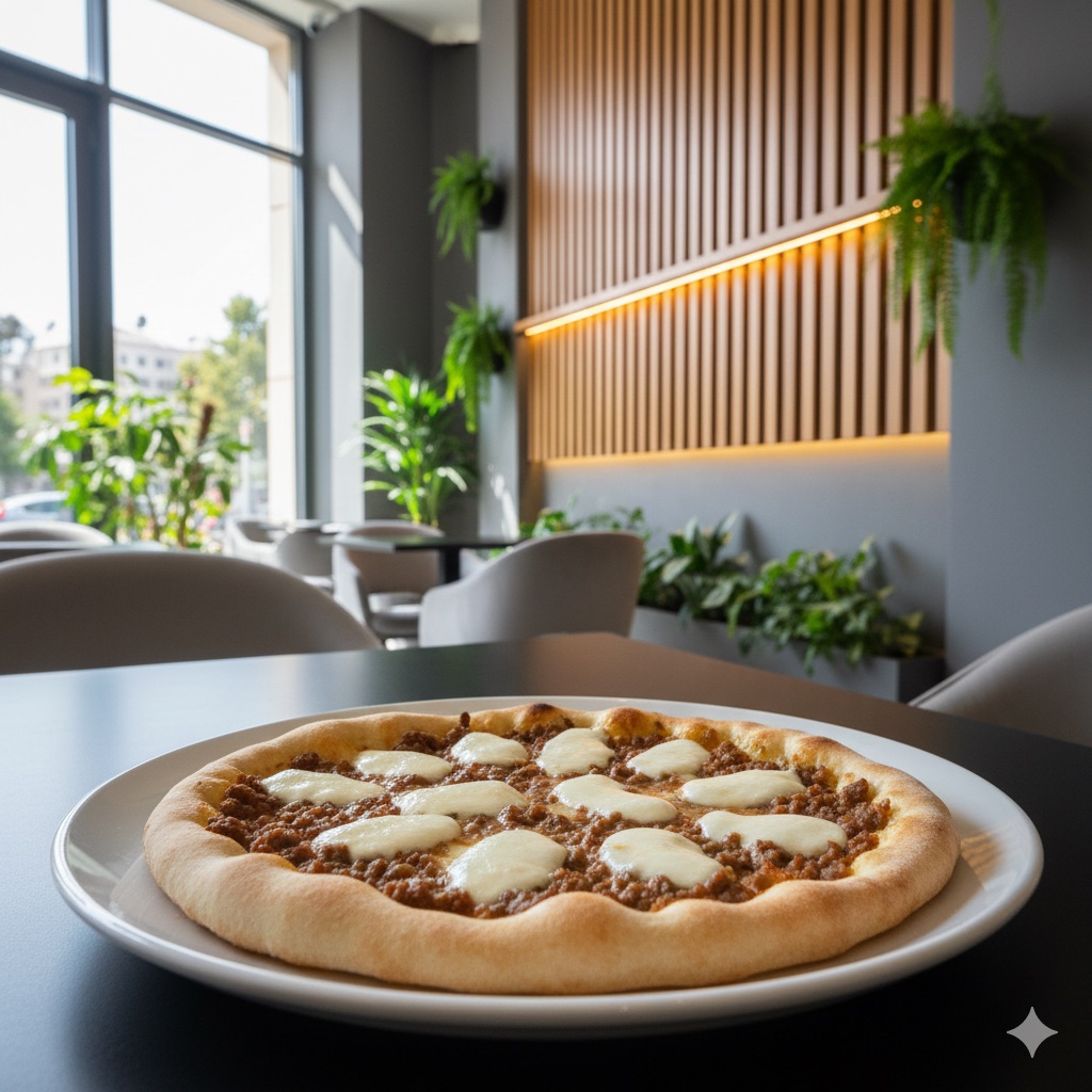 مناقيش لحم وموزاريلا