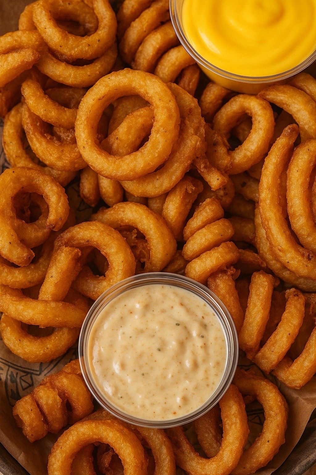 حلقات بصل 7 قطع + صوص عسل