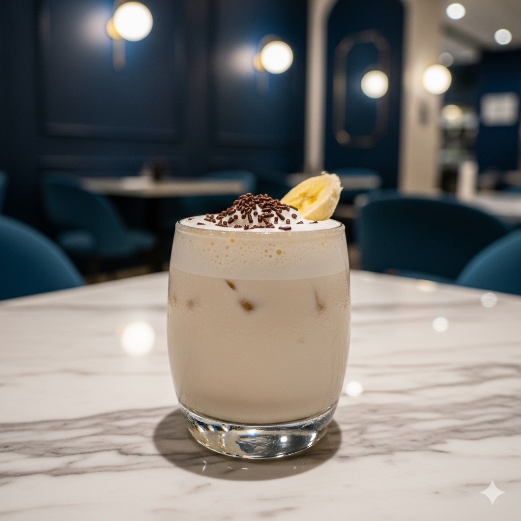 عصير موز وحليب