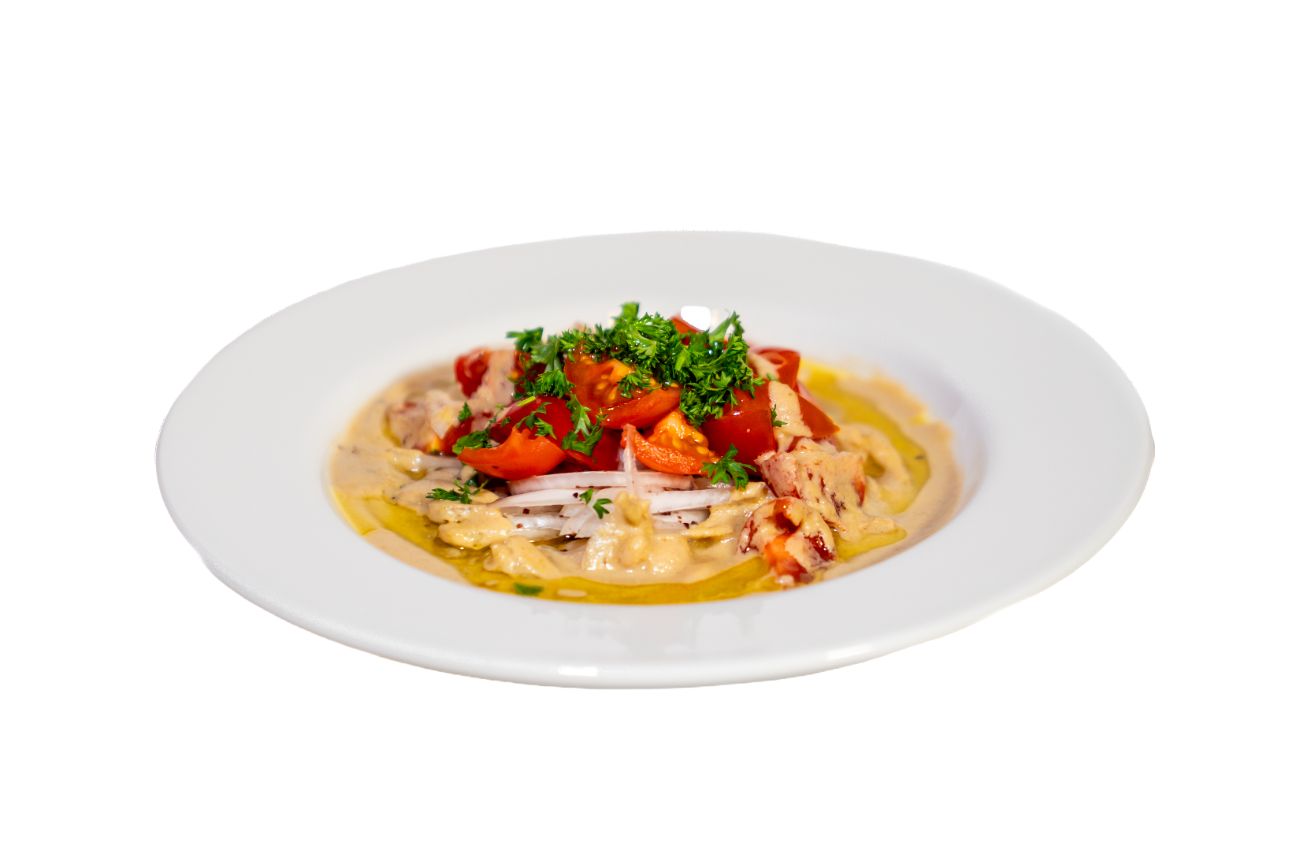 Antalya Usulü Piyaz - Klasik piyaz üzerine tahinli sos