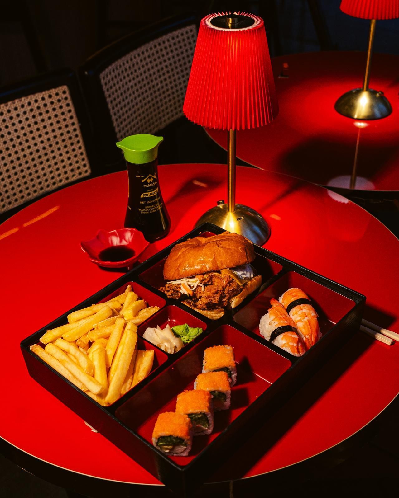 Sushi X Katsu Chicken Burger Bento