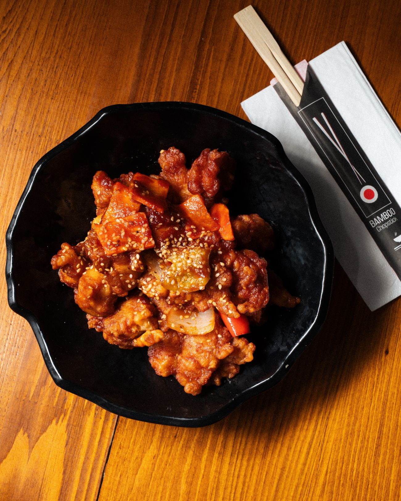 Tatlı Ekşi Soslu Tavuk - Tavuk,ananas,kapya, yeşil biber,kurusoğan, tatlı ekşi sos