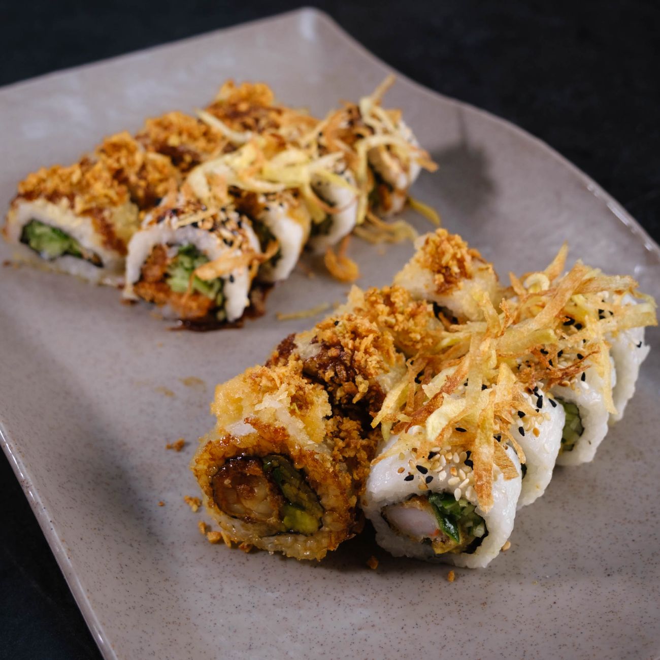 Cooked (Pişmiş) Sushi Set Menü (16 Adet) - Crispy Sake Roll (4 Adet) + Ebiten Roll (4 Adet) + Sakaten Roll (4 Adet) + Crispy Ebi Roll (4 Adet)