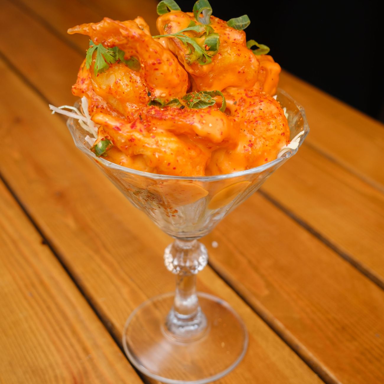 Dynamite Shrimp - Özel spicy hafif acılı soslu kızarmış karides