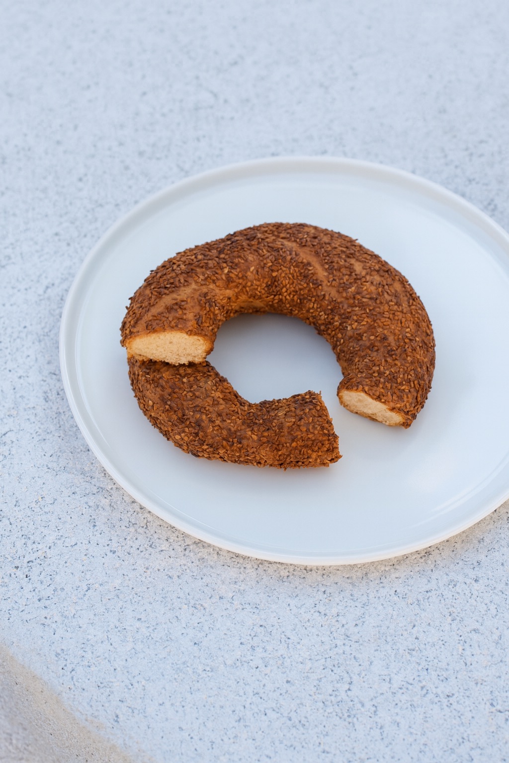 Simit - fransız usulü,tereyağlı simit.