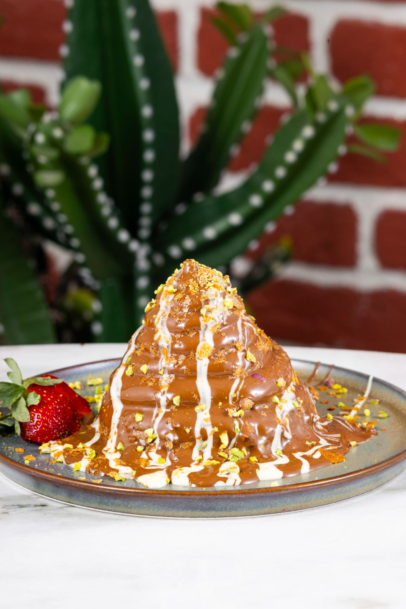Choco Pistha - Antep fıstıklı kek, Orman meyveleri, Antep fıstıklı krema, Belçika çikolatası, antep fıstığı.