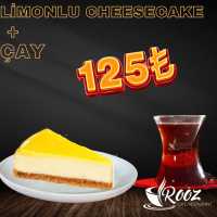 LİMONLU CHEESECAKE+ÇAY