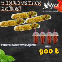 4'LÜ NEFİS KÖRİ SOSLU TAVUK+İÇECEK