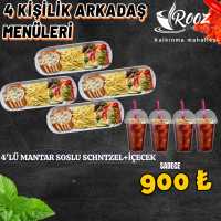 4'LÜ NEFİS MANTAR SOSLU SNHNITZEL+İÇECEK