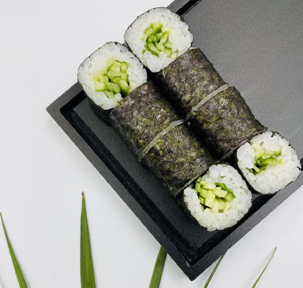 Maki Cucumber-8pcs - Maki Cucumber – A light and refreshing roll with crisp cucumber and rice wrapped in nori – perfect for a clean, simple taste