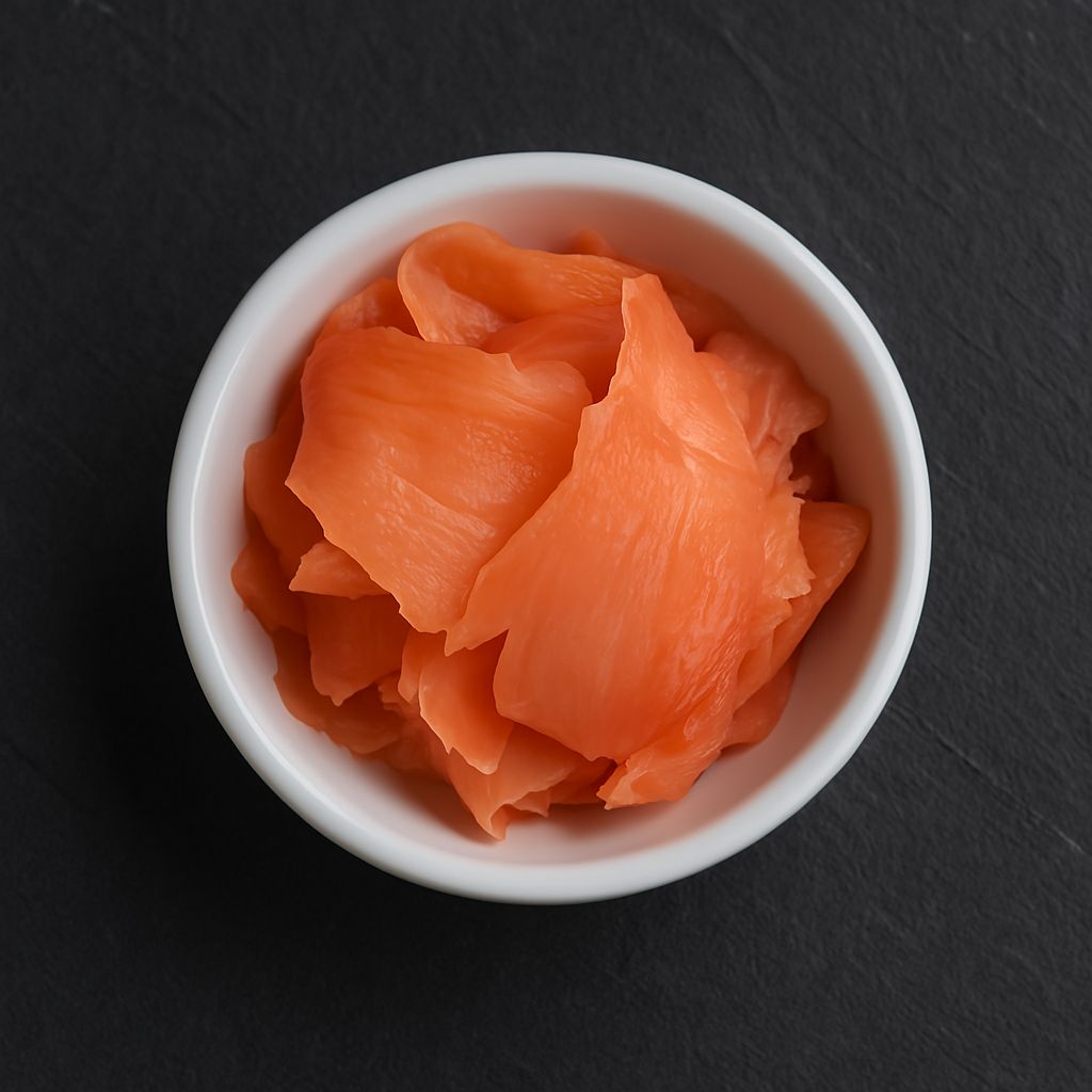 Ginger - Ginger – Thinly sliced pickled ginger, refreshing and perfect as a palate cleanser between bites