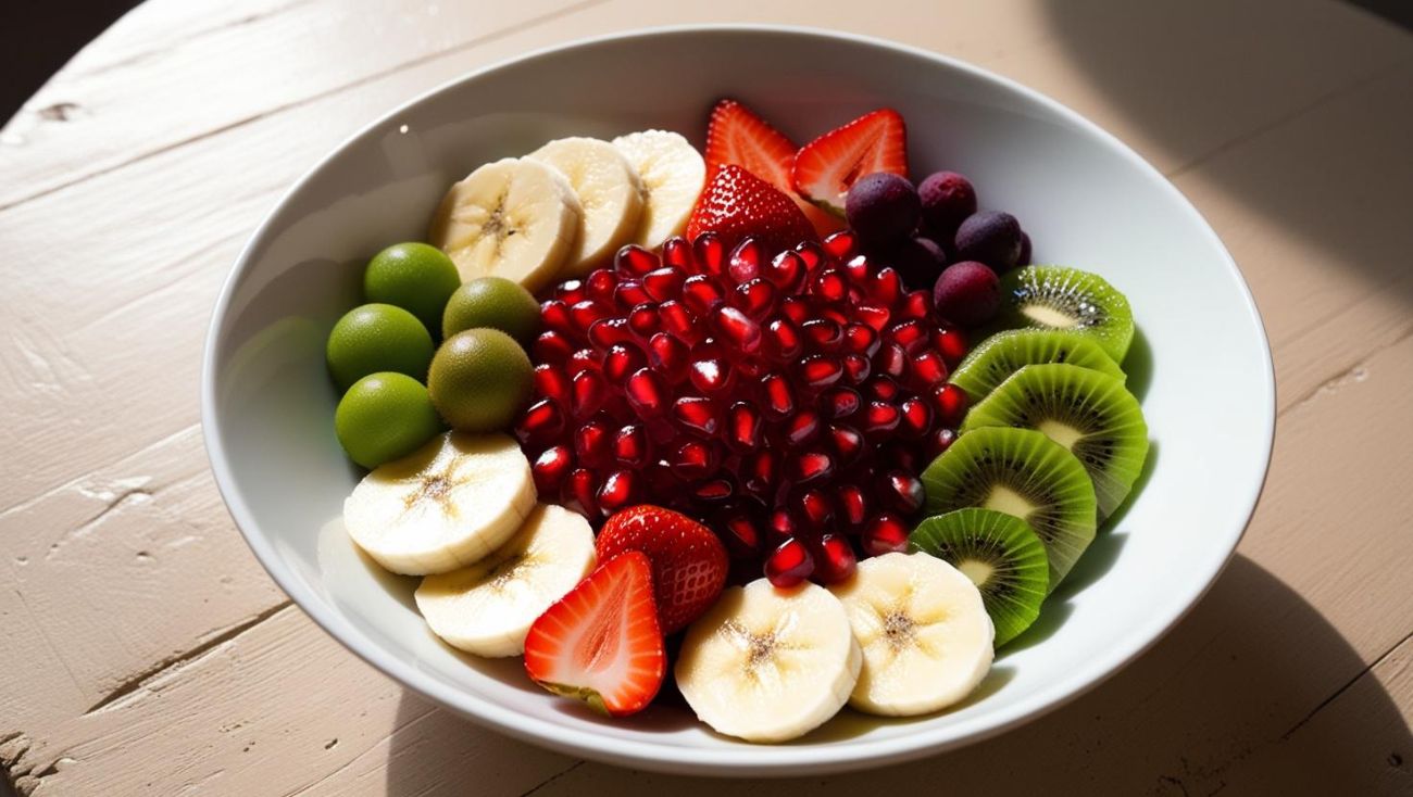 ماعون فواكه مشكل