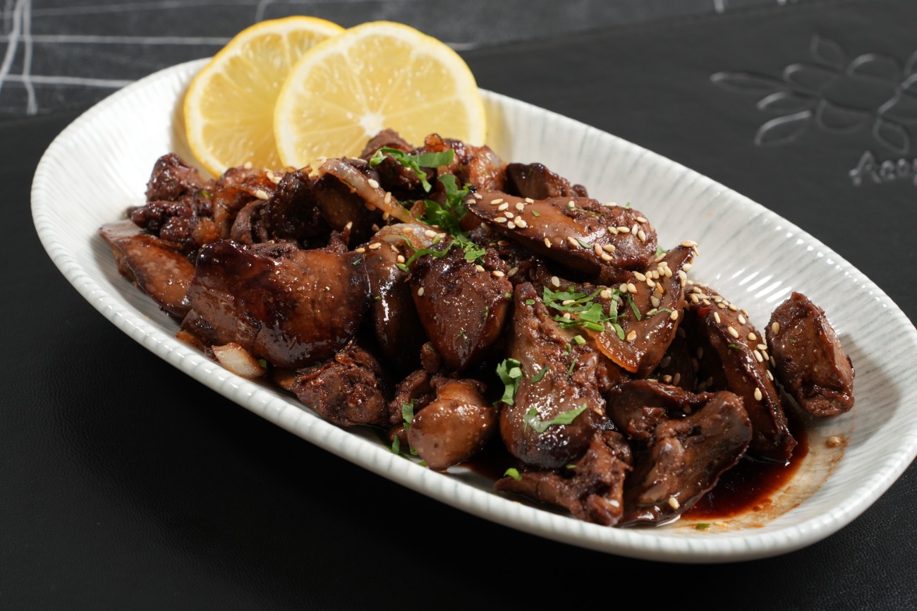 كبد دجاج بدبس الرمان